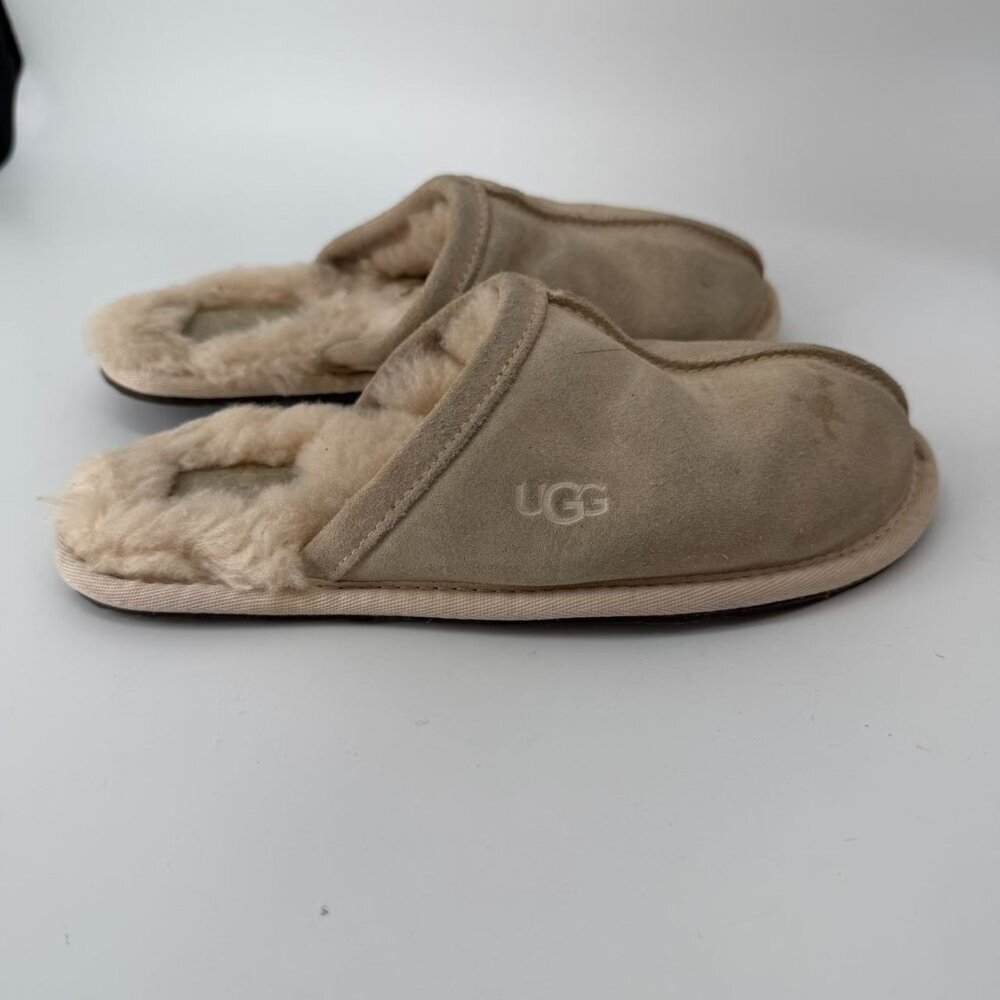 UGG SCUFF CHESTNUT SUEDE MOCCASIN SLIP ON SLIPPER Size 5
